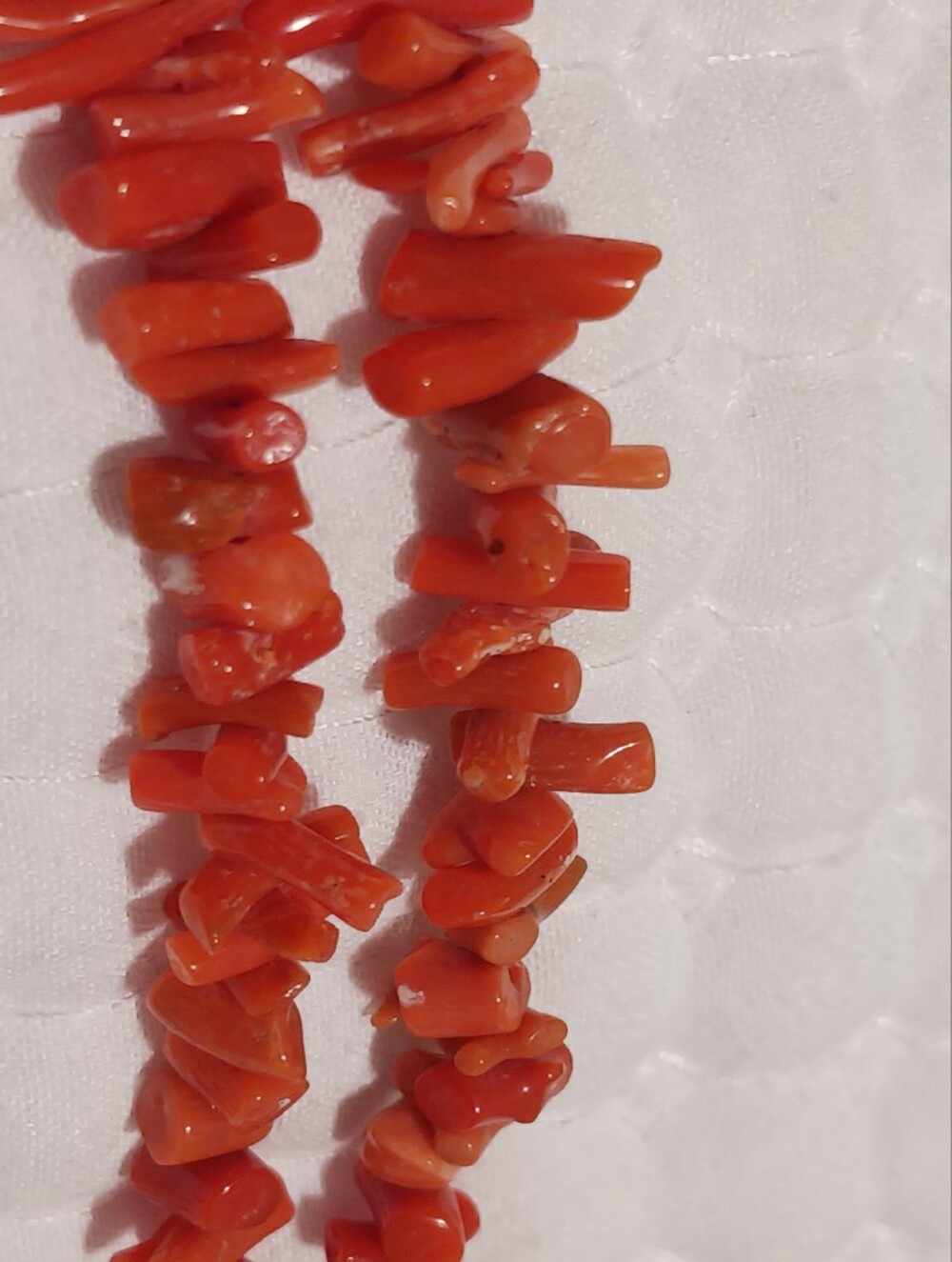 Vintage Giuliano Fratti Milan Branch Coral Layered 2-Strand Choker Necklace - Picture 10 of 15